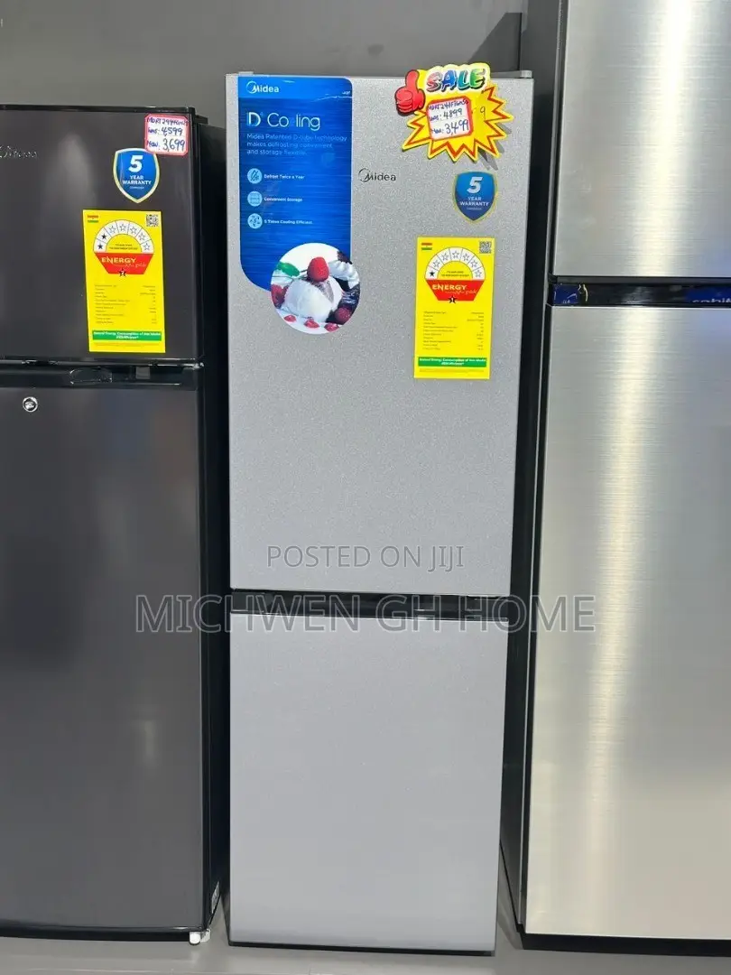 Midea Double Door Fridge 174L