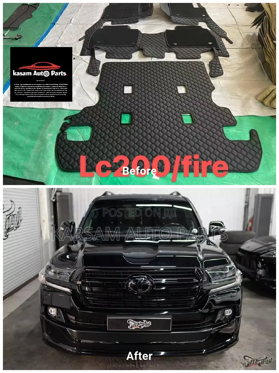 LC 200/Fire Landcruise Full Carpet Mat and Boot Mat