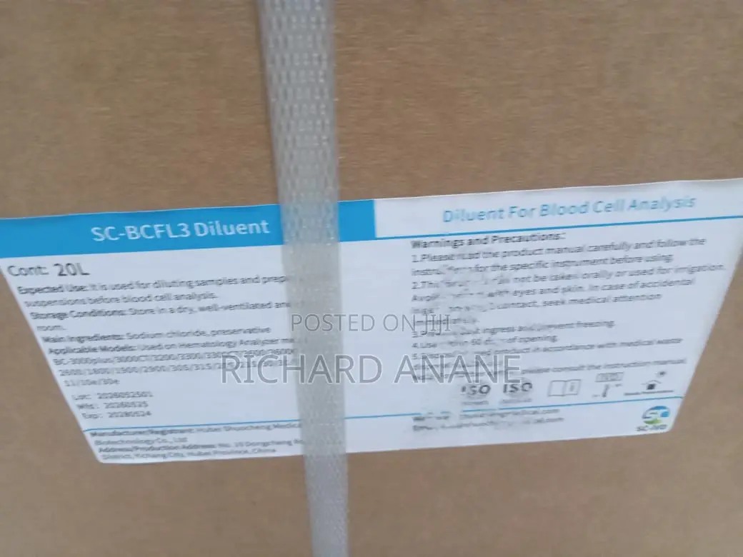 Open System Diluent, 3-Part Hematology Analyzer