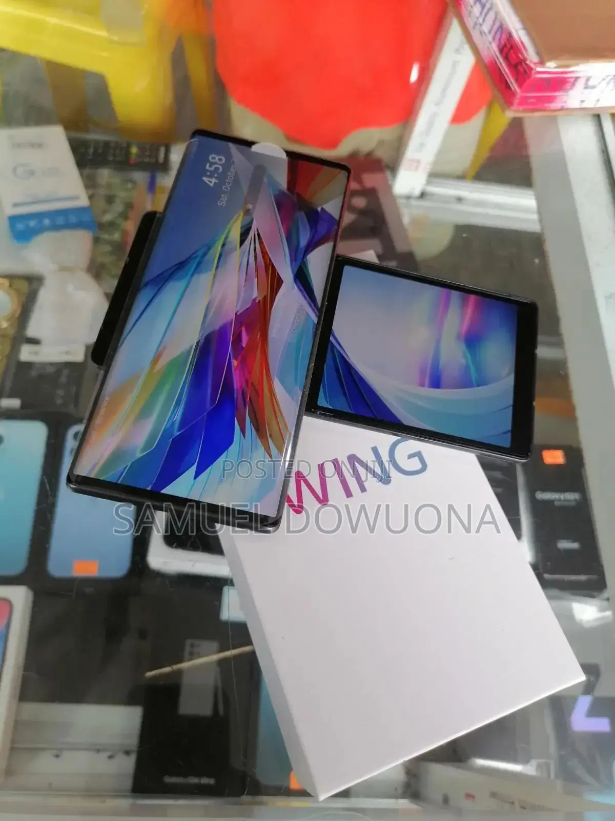 New LG Wing 5G 128 GB Black