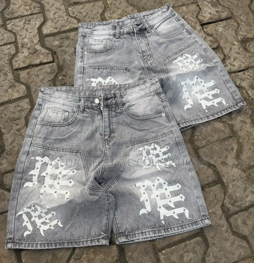 Solid Short Jeans