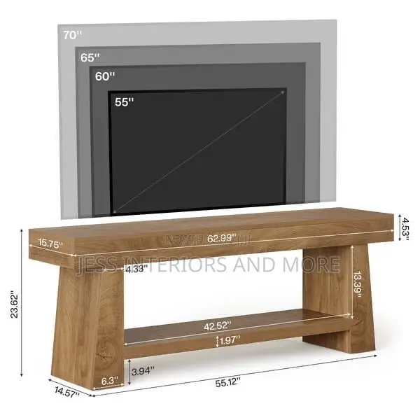 TV Stand (63-Inch) TV Console for Living Room
