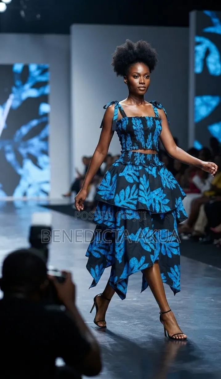 Two Piece Handkerchief Skirt and Top