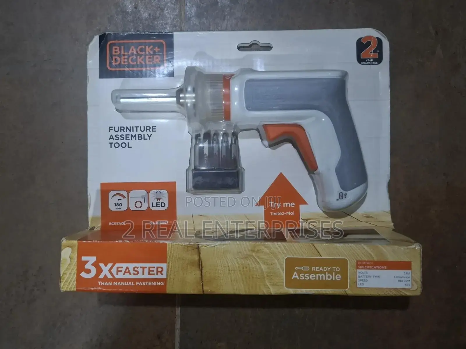 BLACK+DECKER 3.6V HEXDRIVER Furniture Assembly Tool (Model BCRTA01)