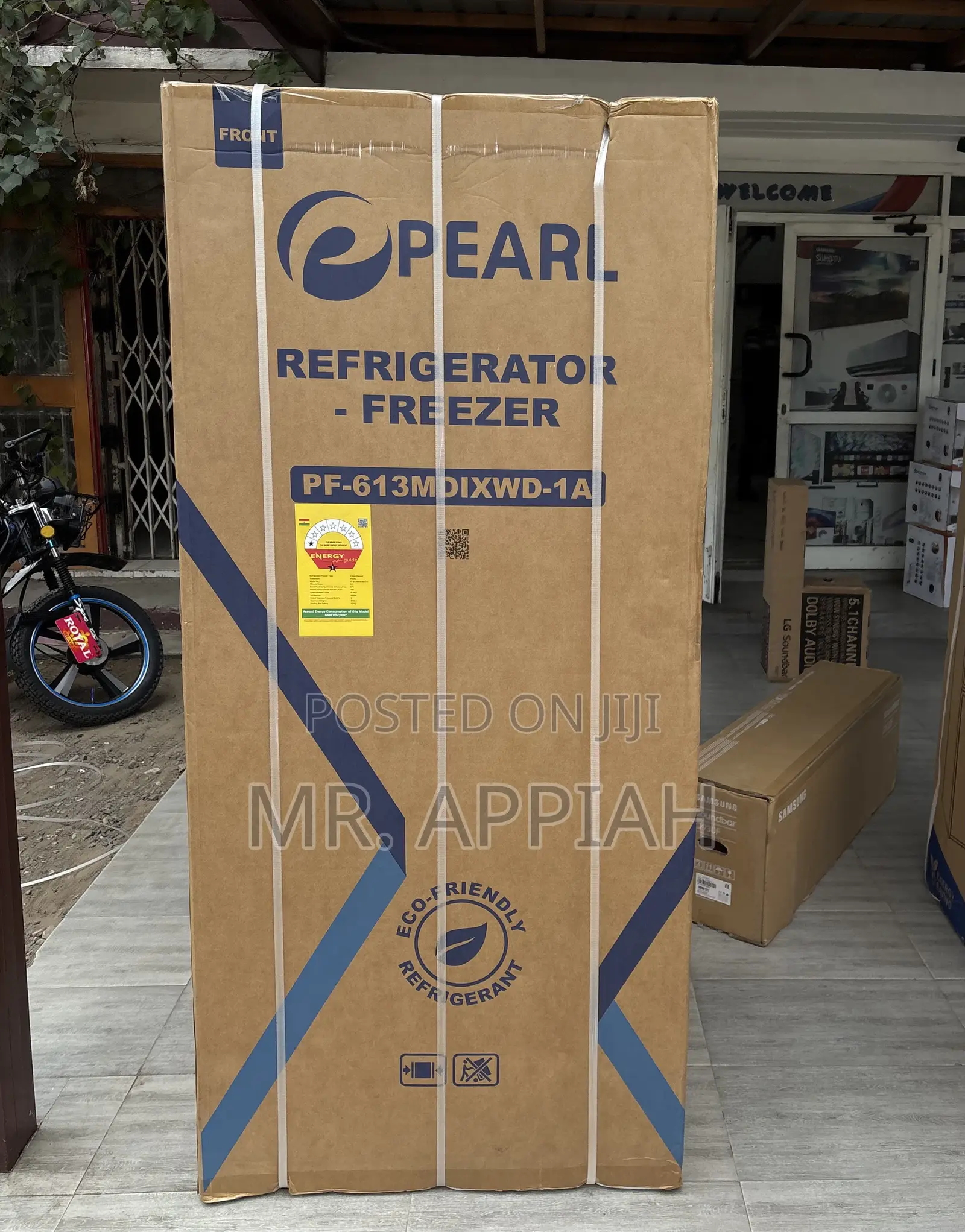 Shop Unique Pearl Refrigerator( PF-613MDIXWD-1A)Gray 