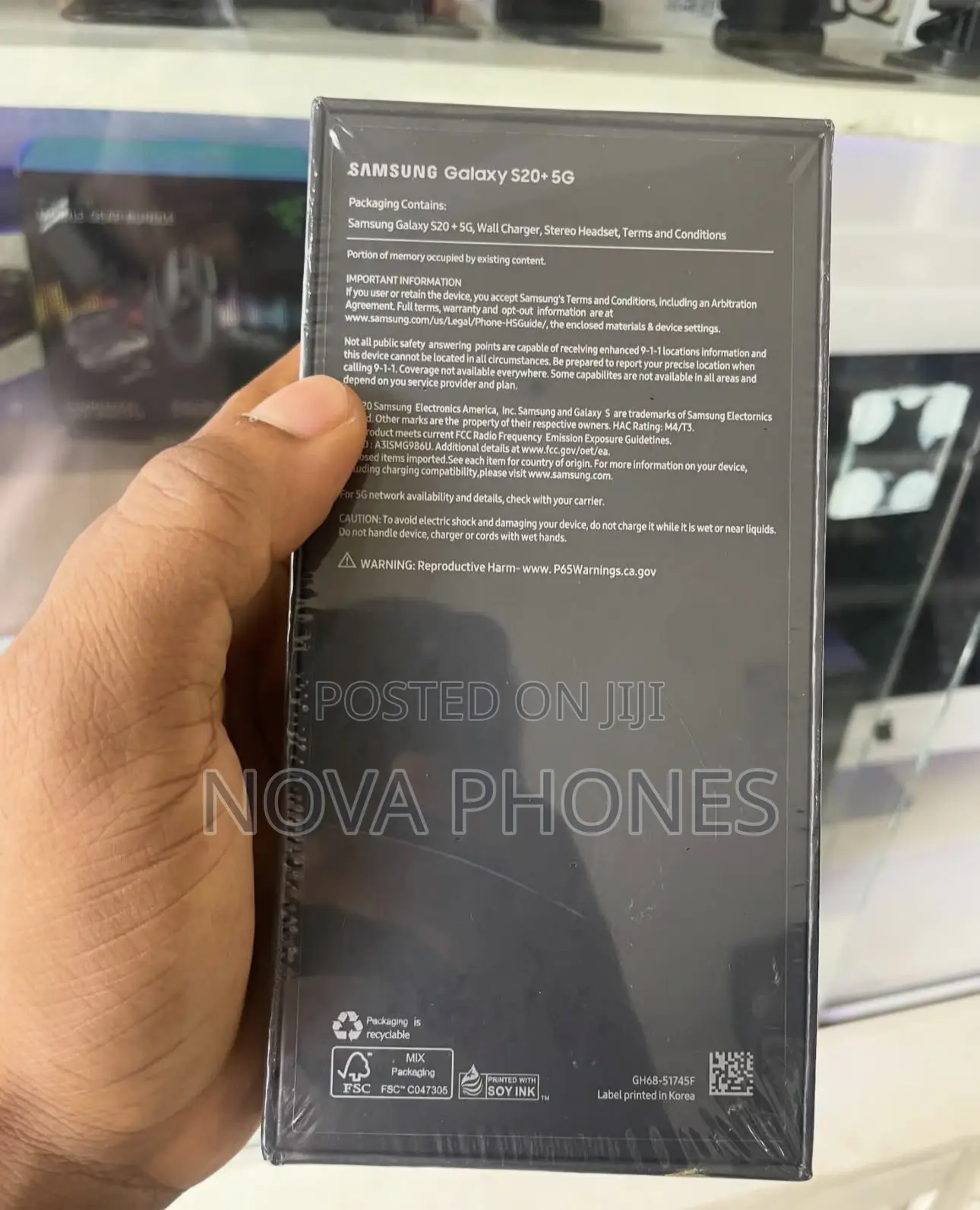 New Samsung Galaxy S20+ 128 GB Black