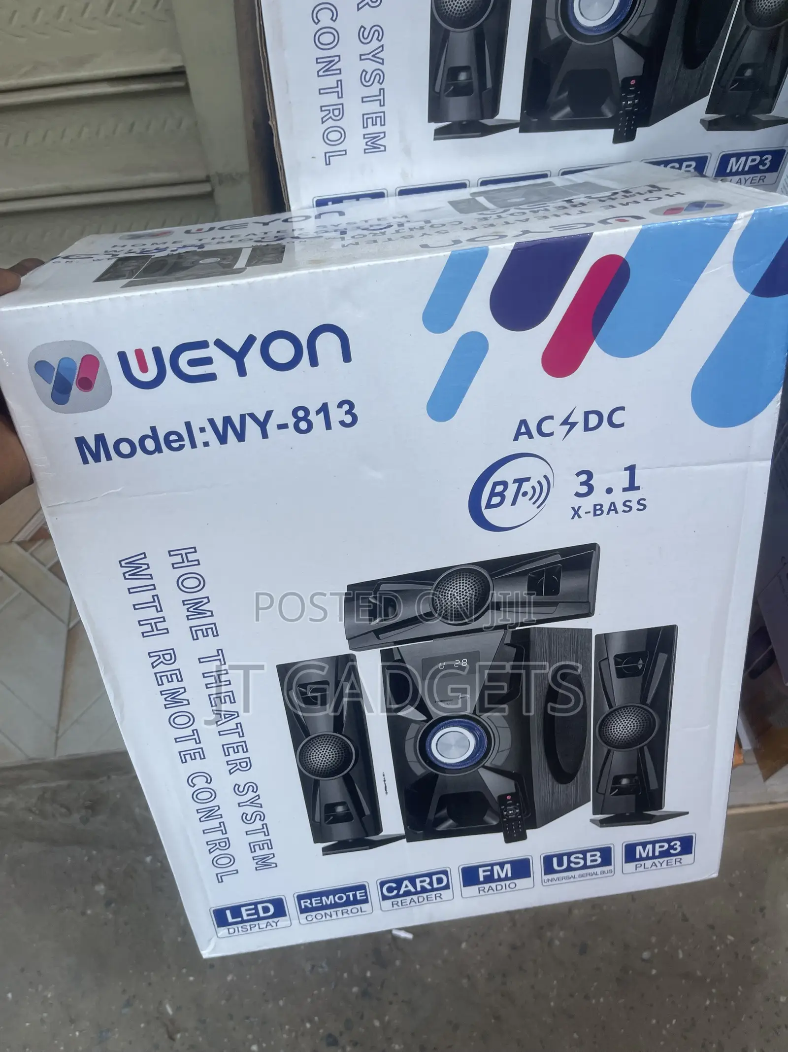 Weyon WY-813 Home Theater Speaker System — Bluetooth, X-Bass