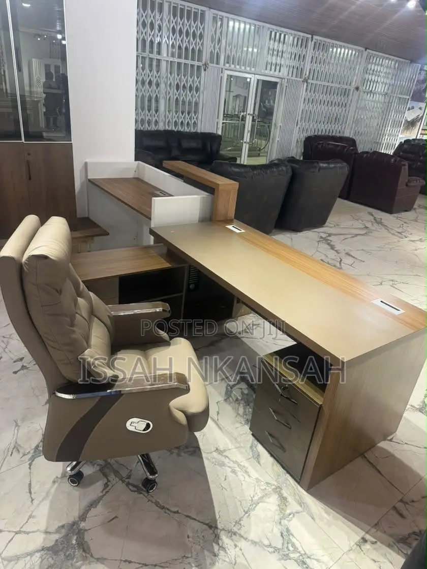 Dark Walnut Executive Desk + Chair