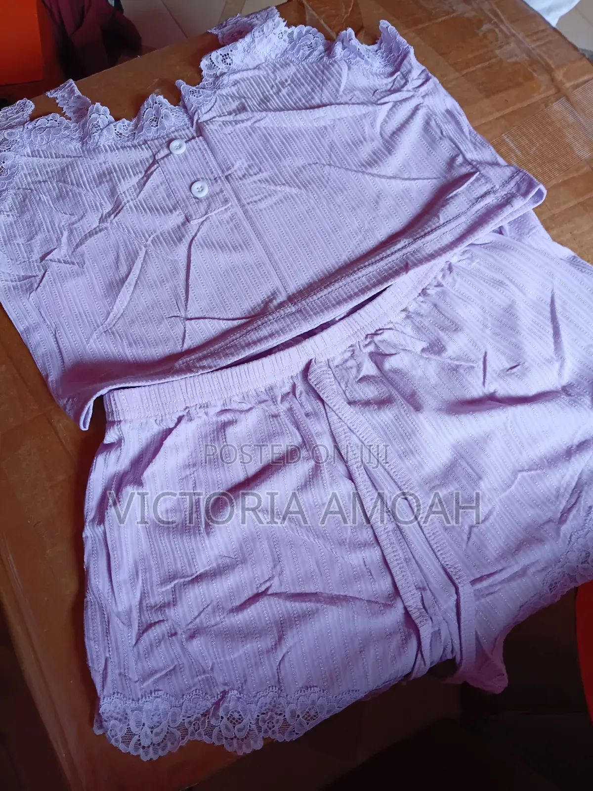 Three-Piece Ribbed Sleepwear Set