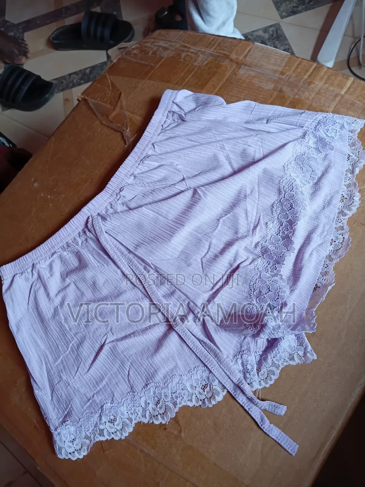 Three-Piece Ribbed Sleepwear Set