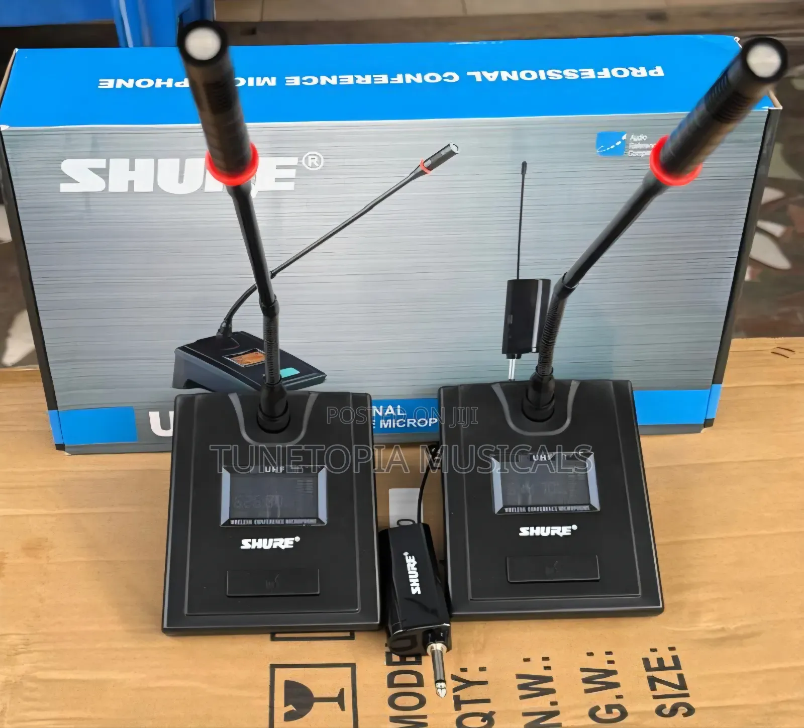 Shure 2-in-1 UHF Wireless Conference Gooseneck Microphone Set