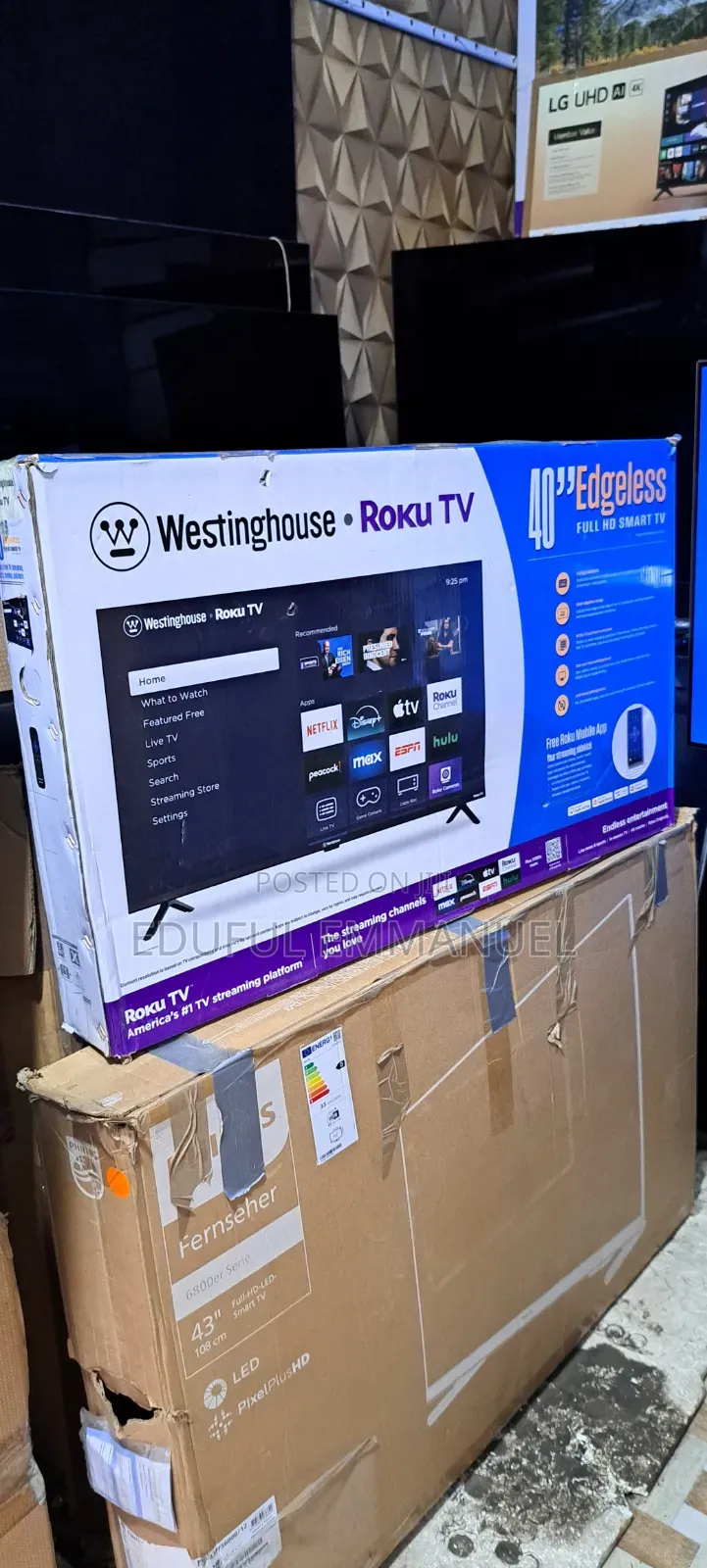 WESTINGHOUSE 40" Smart Full HD ROKU TV Wi-Fi Netflix YouTube Bluetooth