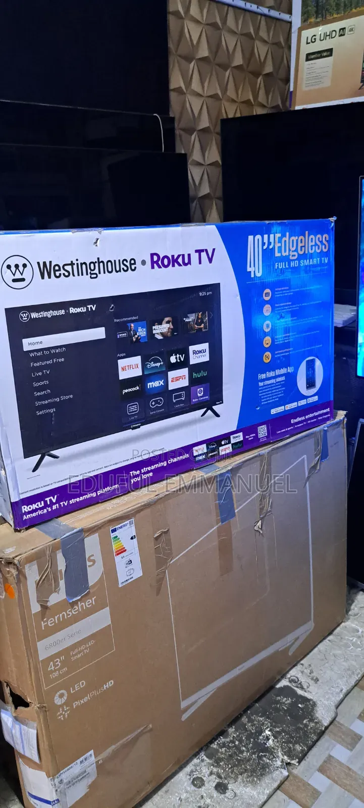 WESTINGHOUSE 40" Smart Full HD ROKU TV Wi-Fi Netflix YouTube Bluetooth