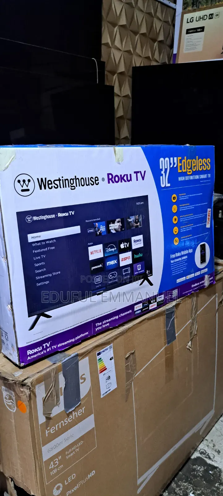 WESTINGHOUSE 32" Smart Roku TV Google TV Alexa Apple Airplay Netflix