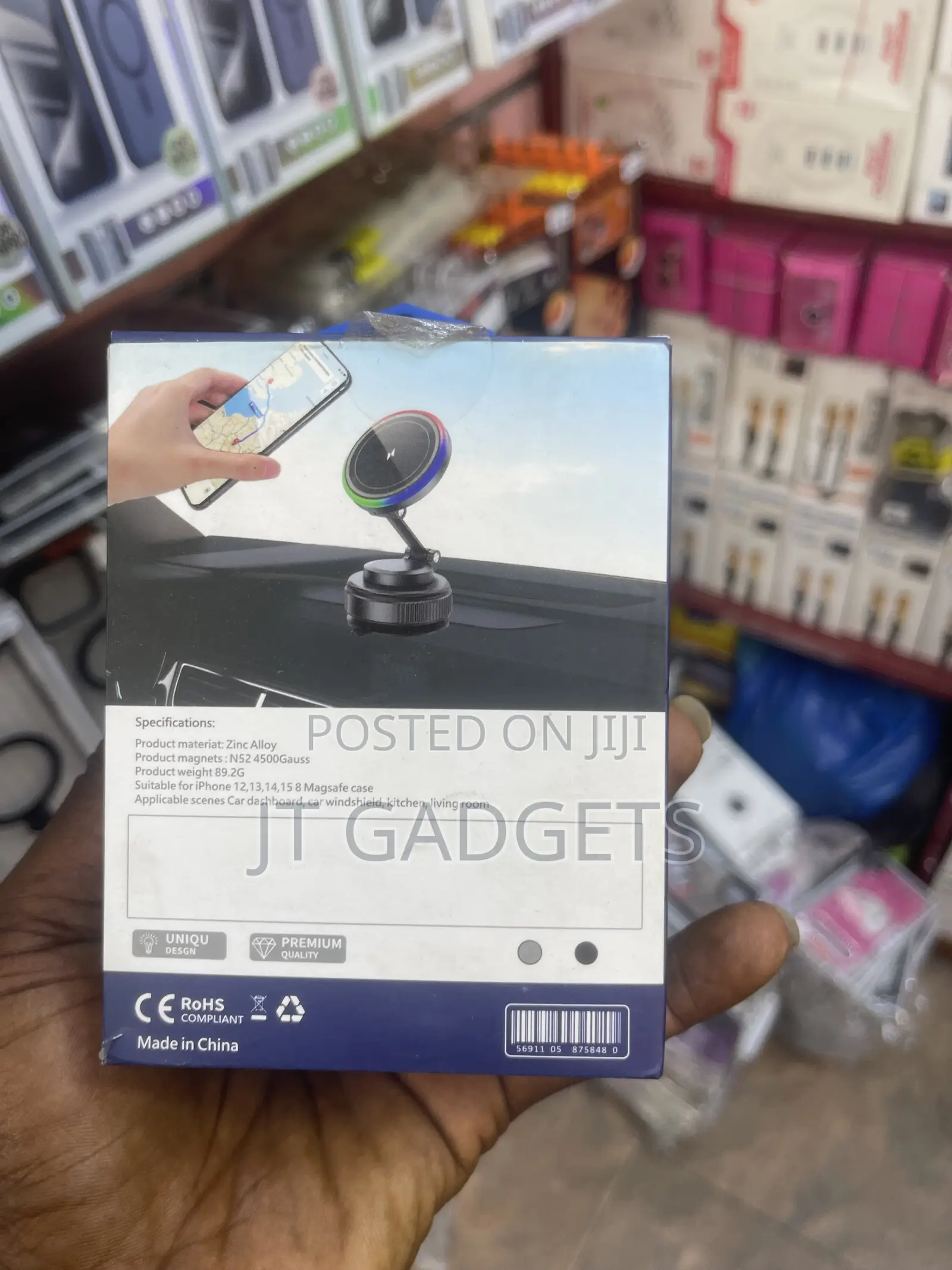 DX92 MagSafe Metal Bracket Car Phone Mount — 360° Rotation