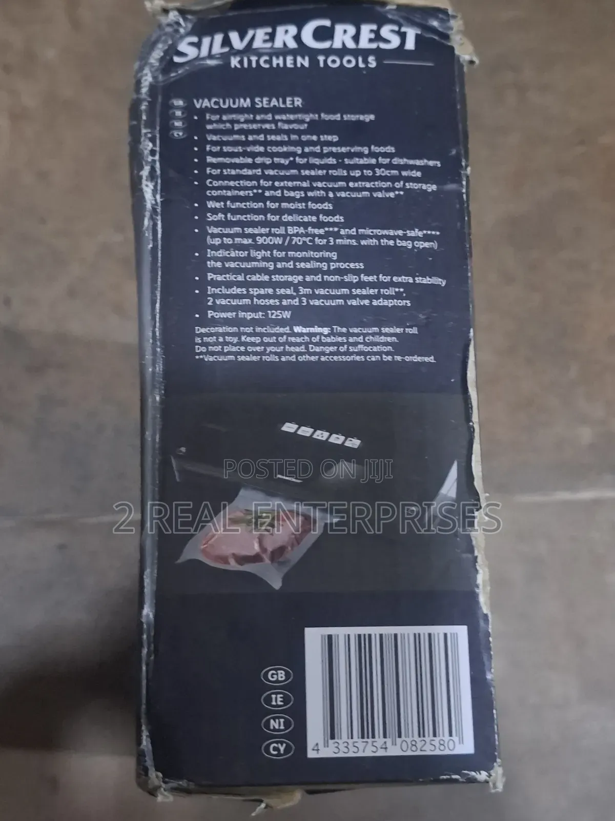 SilverCrest Kitchen Tools Vacuum Sealer 125W Model SV 125 C3