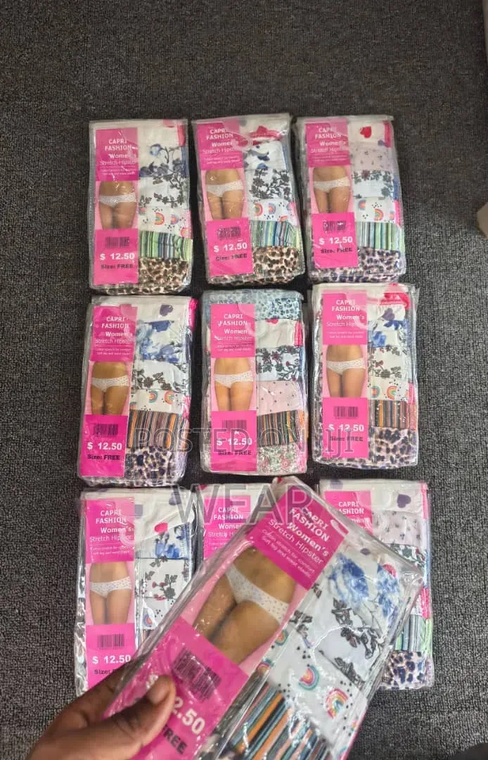 6-in-1 Female Cotton Panties