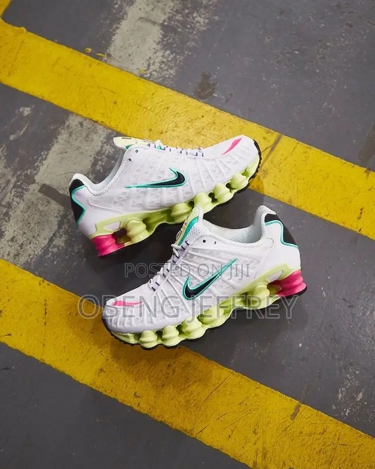 Original Nike Shox TL White/Yellow Sole