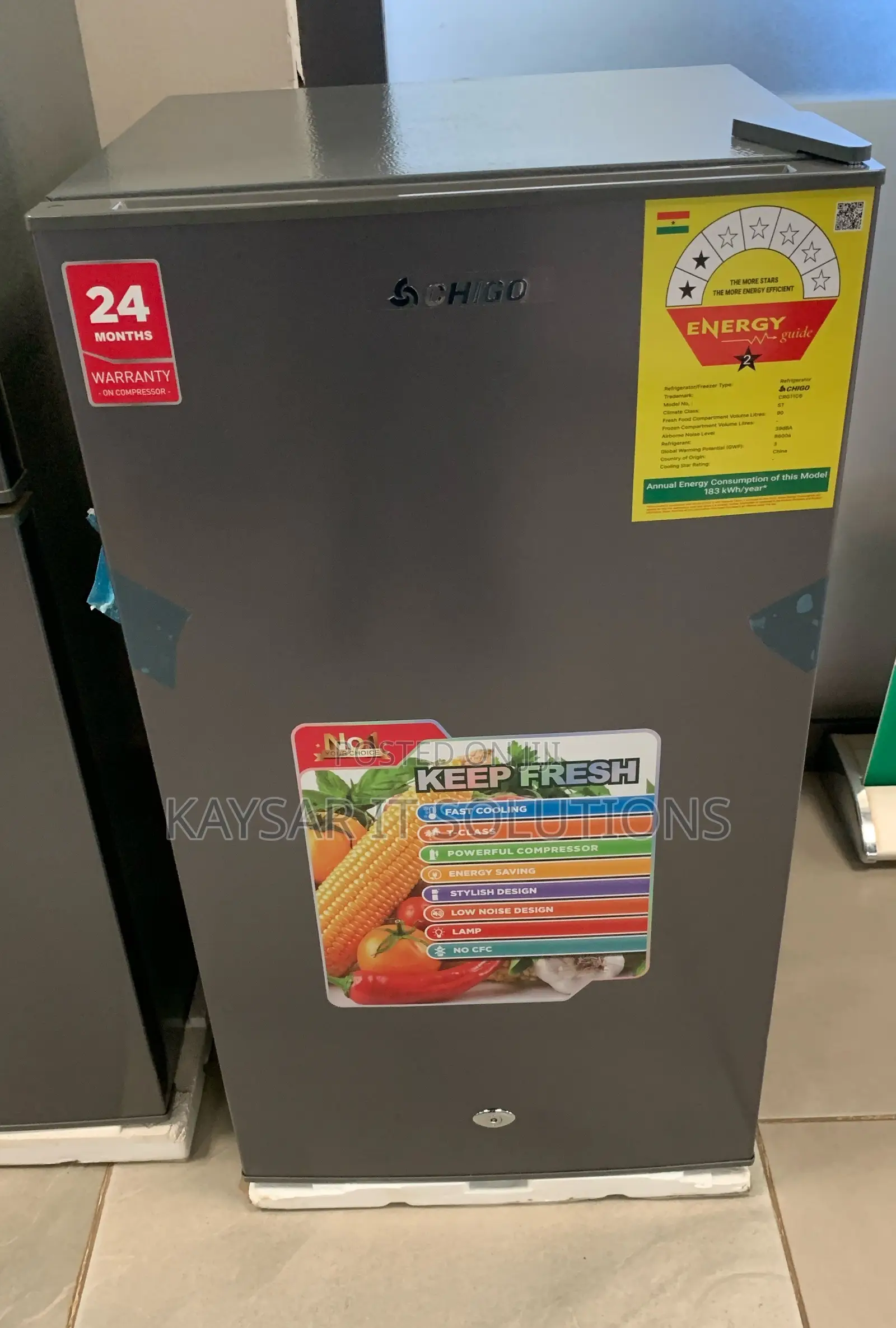 Chigo 90 Litre Single Door Fridge