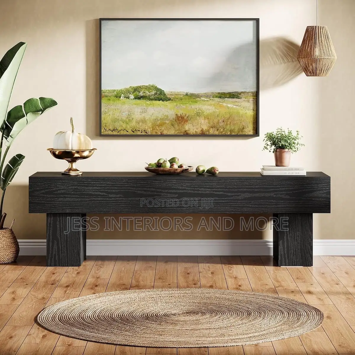 TV Stand (Entertainment Center)- Black