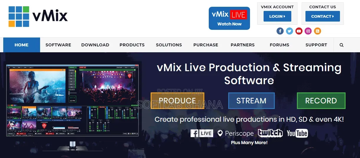 vMIX PRO Version 28 (Mac and Windows)