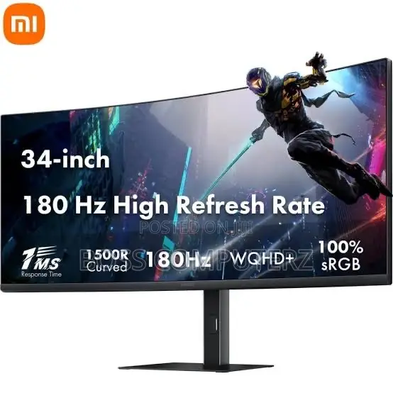 Display Size Type: 34-Inch Curved VA Panel With a 1500R Curvature.