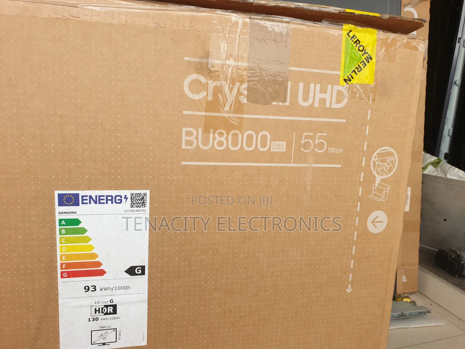 New 55 Airslim Samsung Crystal Uhd HDR Smart Satellite TV