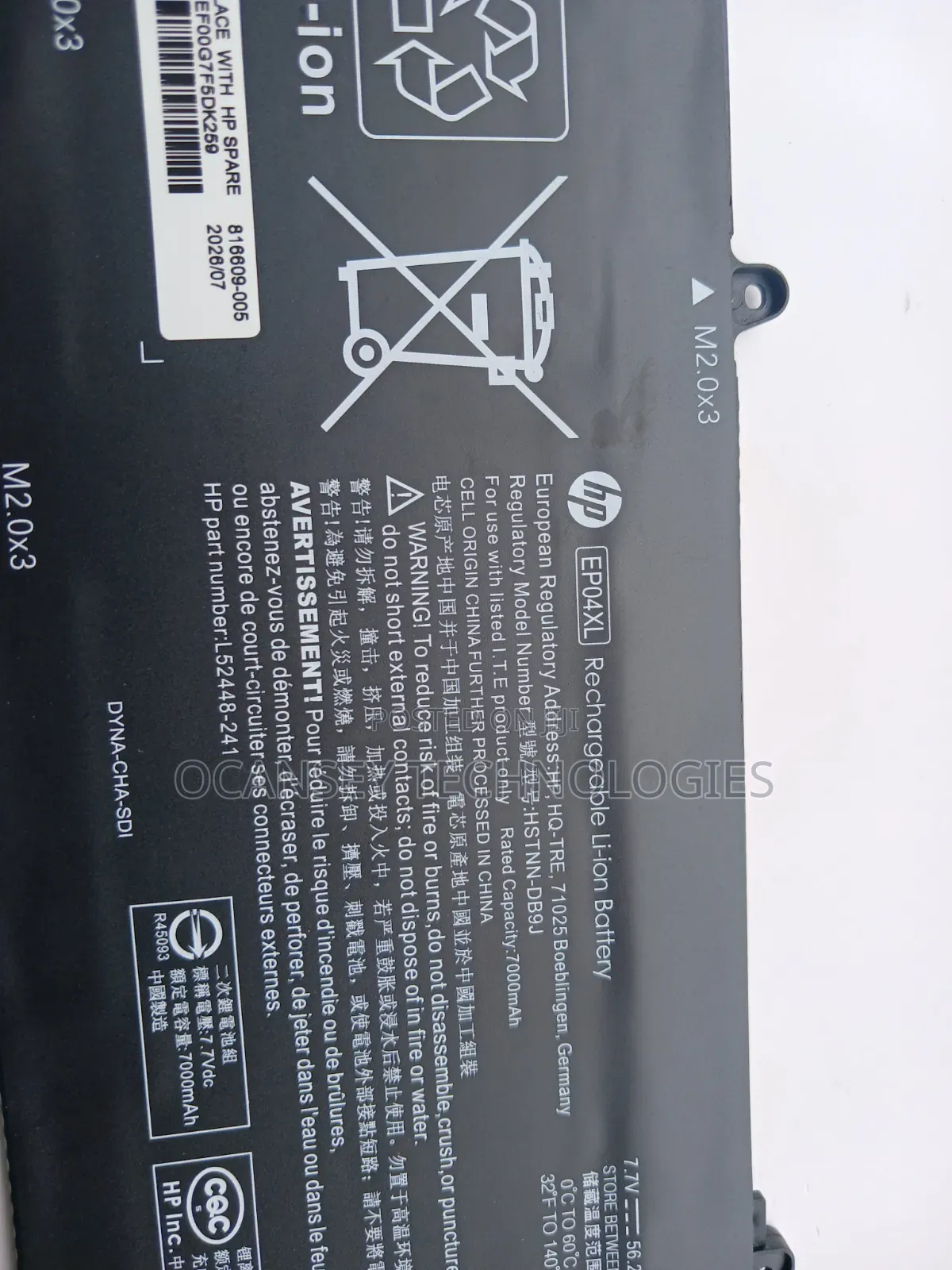 Original HP EP04XL Battery for Elite Dragobfly G1 G2 Max