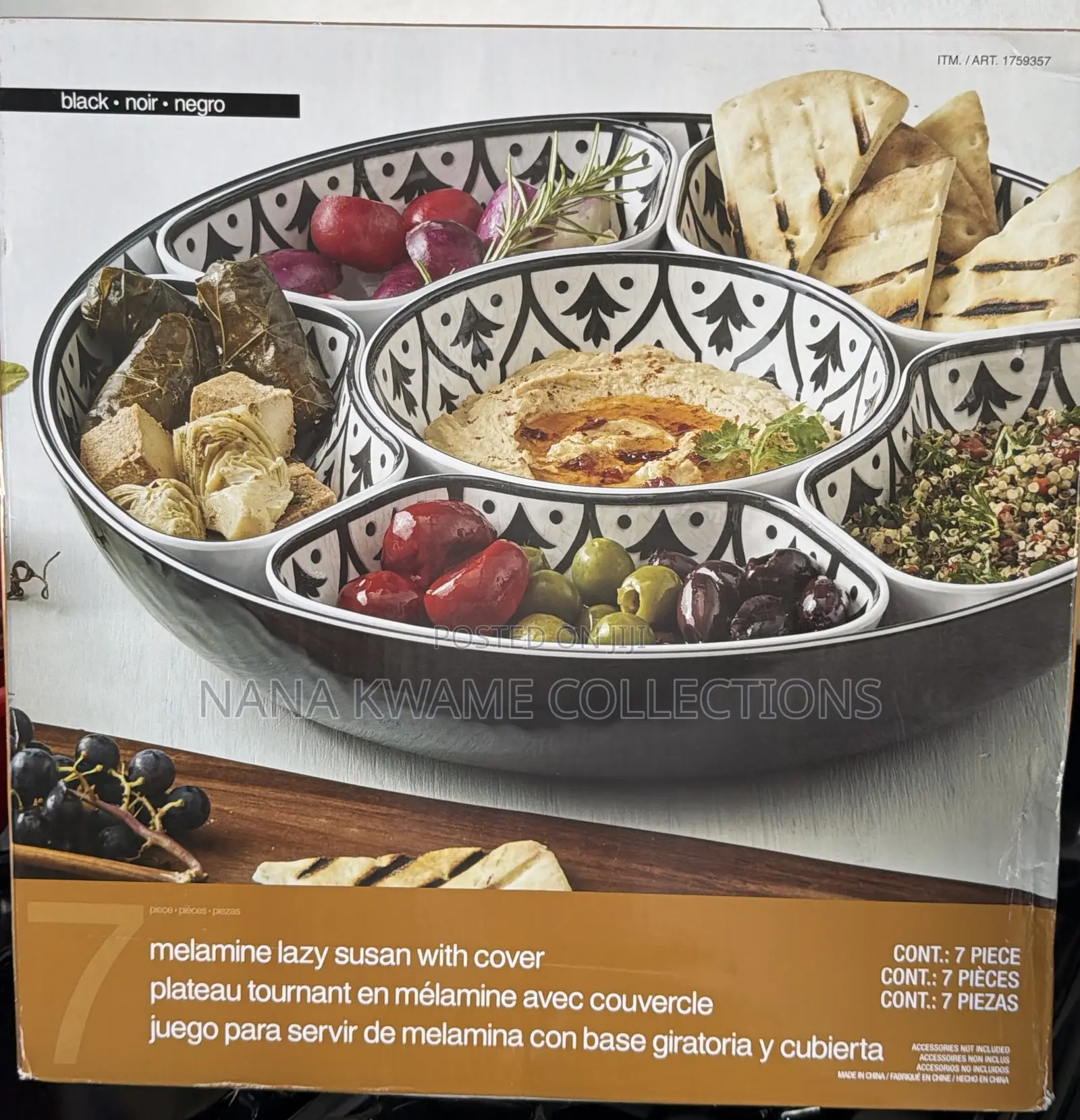 Malamine Lazy Susan With Covers