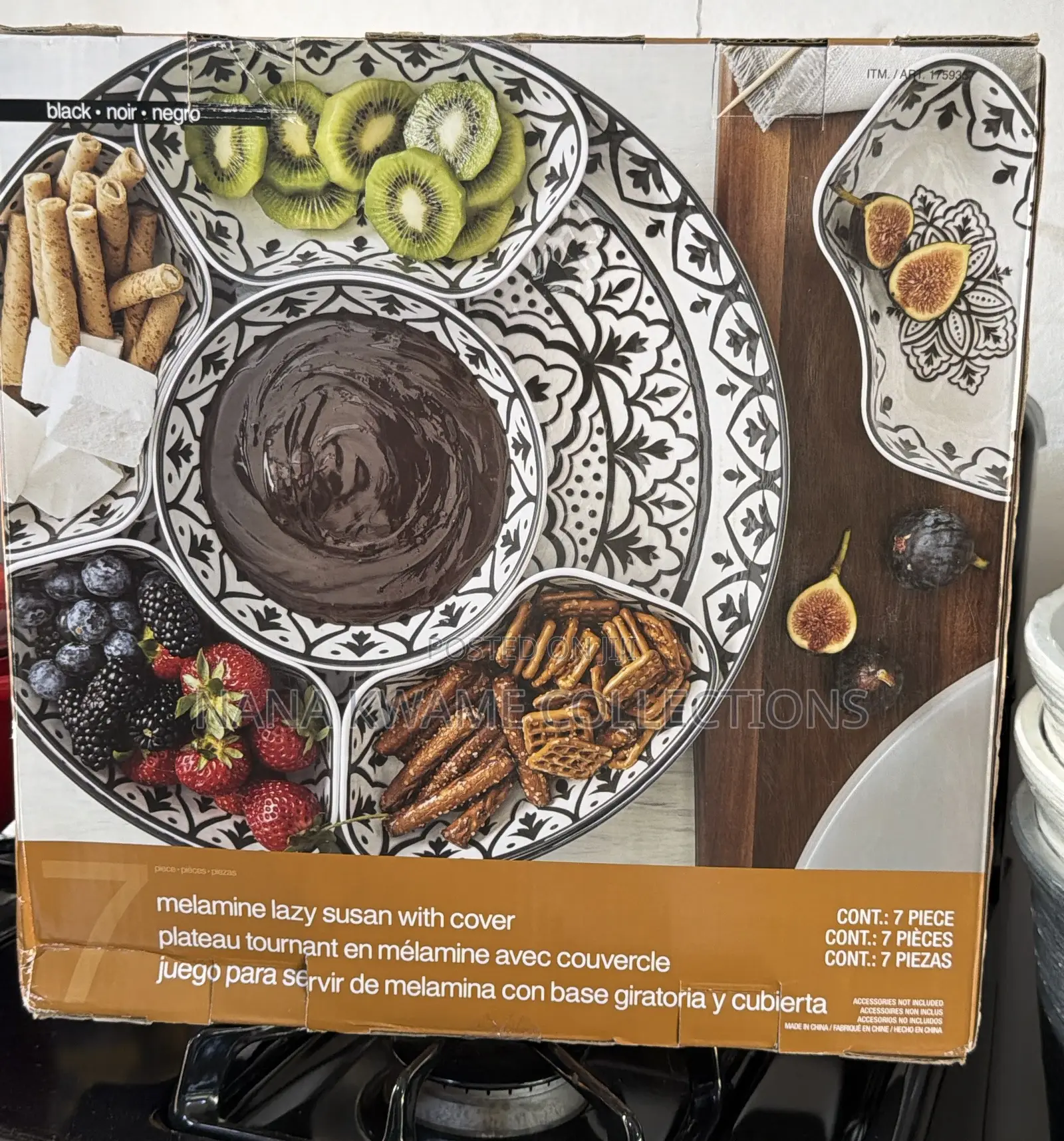 Malamine Lazy Susan With Covers