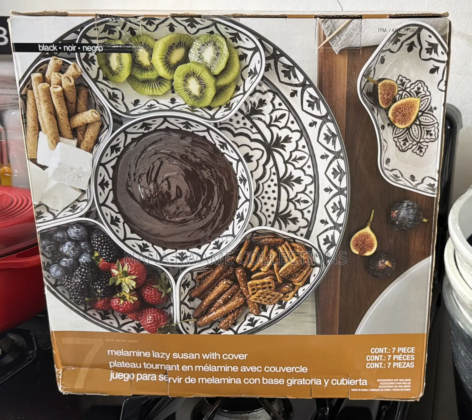 Malamine Lazy Susan With Covers