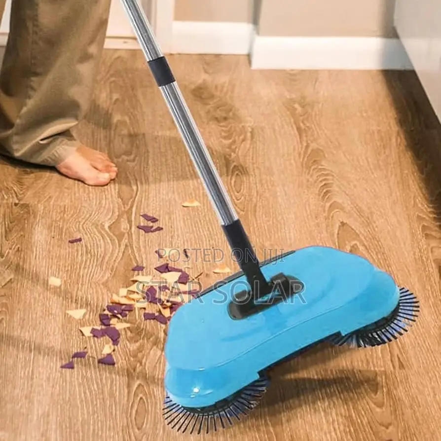 Beqqk 3-in-1 Manual Carpet Sweeper - Cleaner With 360° Rotating Mop
