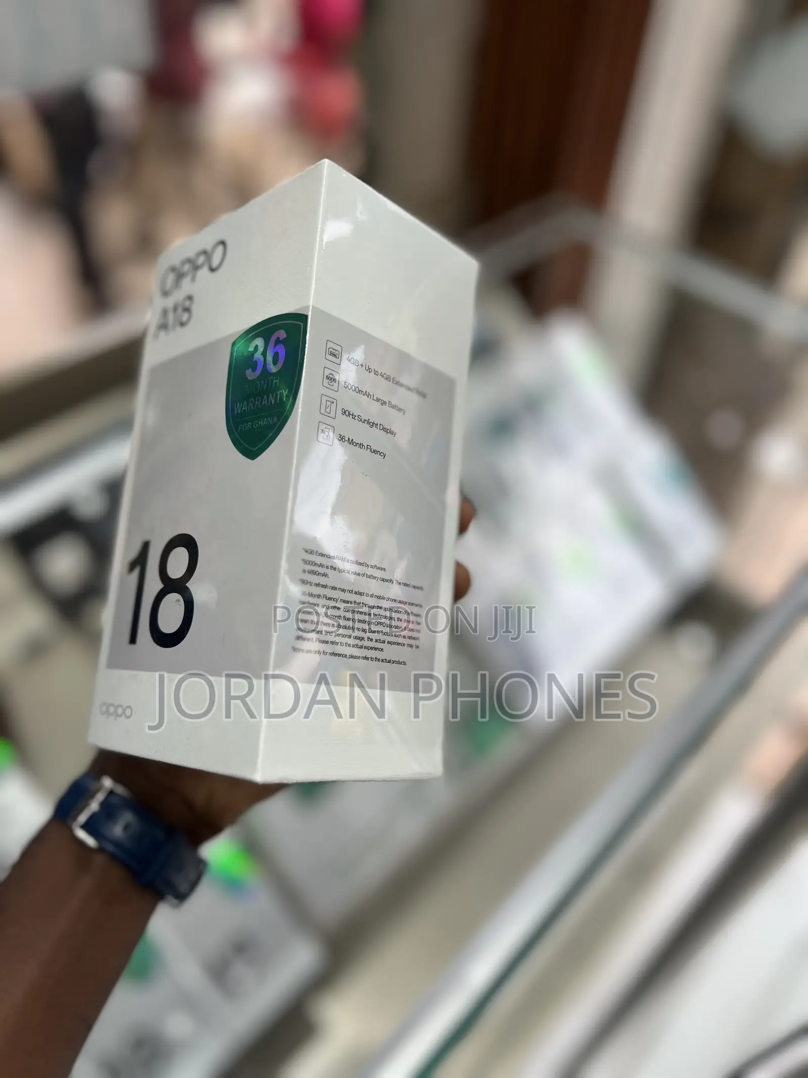 New Oppo A18 128 GB Blue