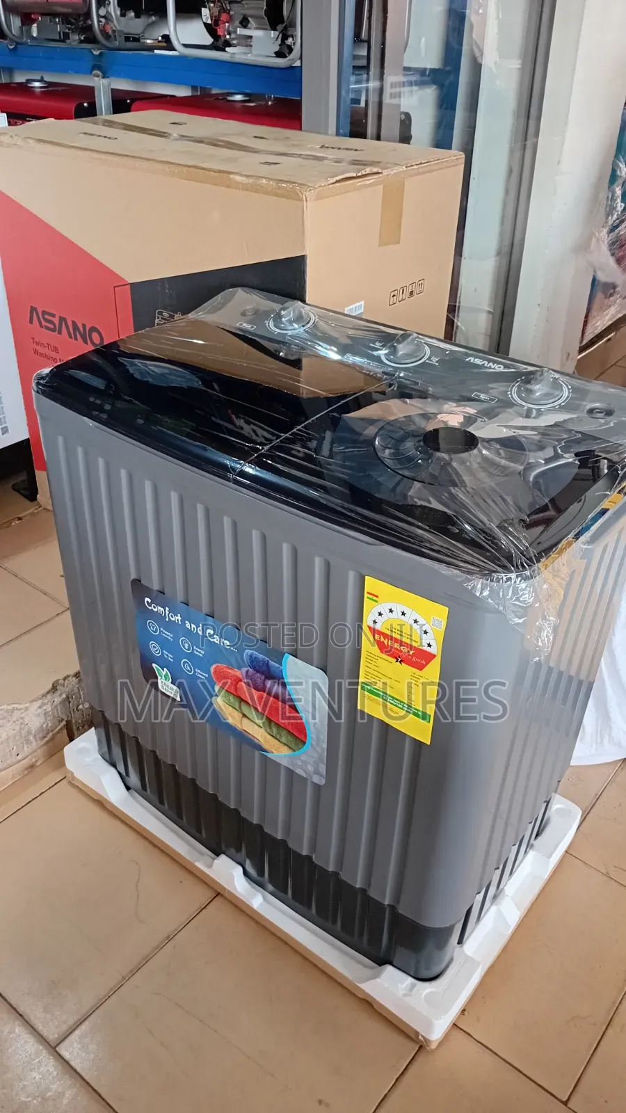 Asano 10kg Top Loading Washing Machine Available AS-SX10G 7star Rating
