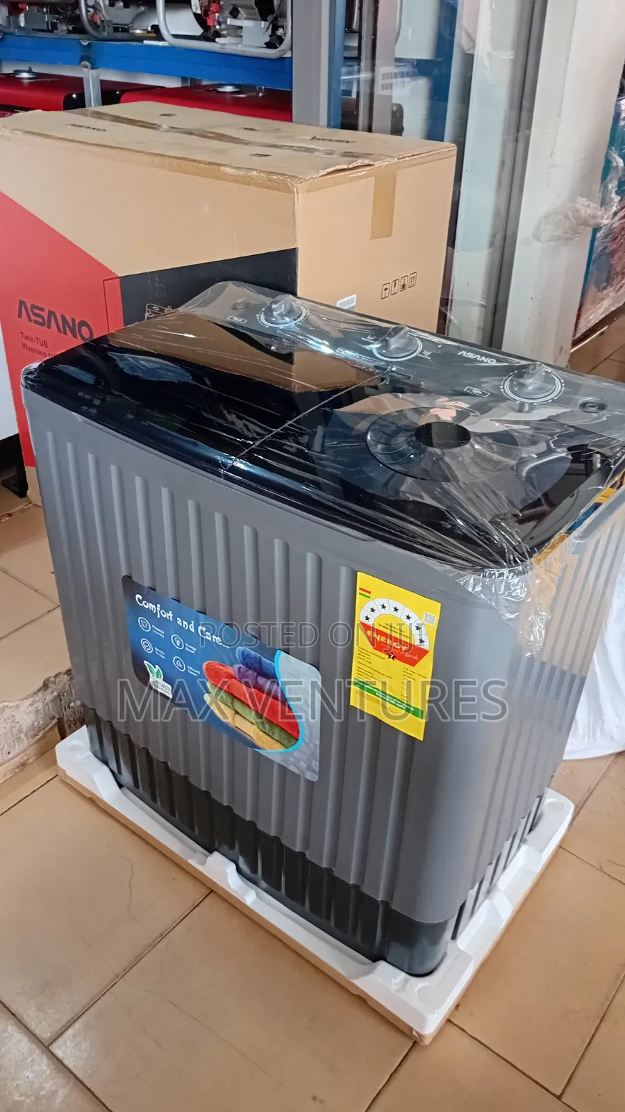 Asano 10kg Top Loading Washing Machine Available AS-SX10G 7star Rating