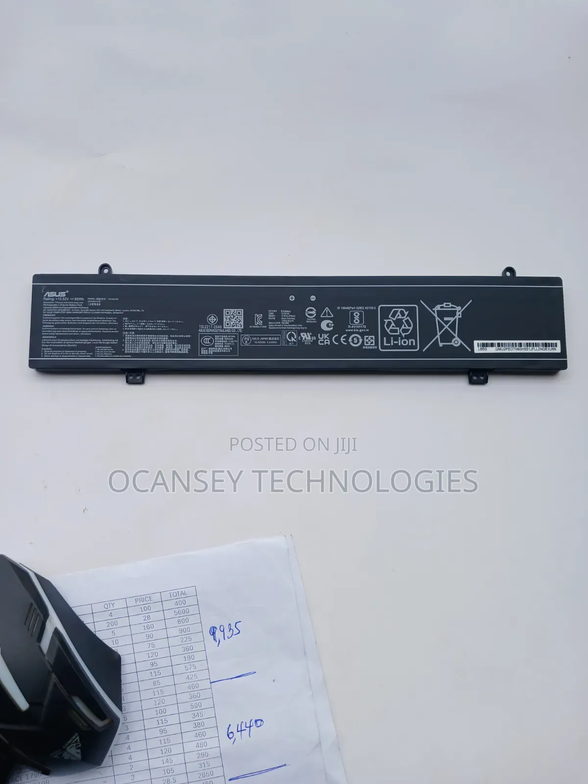 Original ASUS C41n2109 Battery for Rog X16 Rog Scar 18 G834 Gv691rm