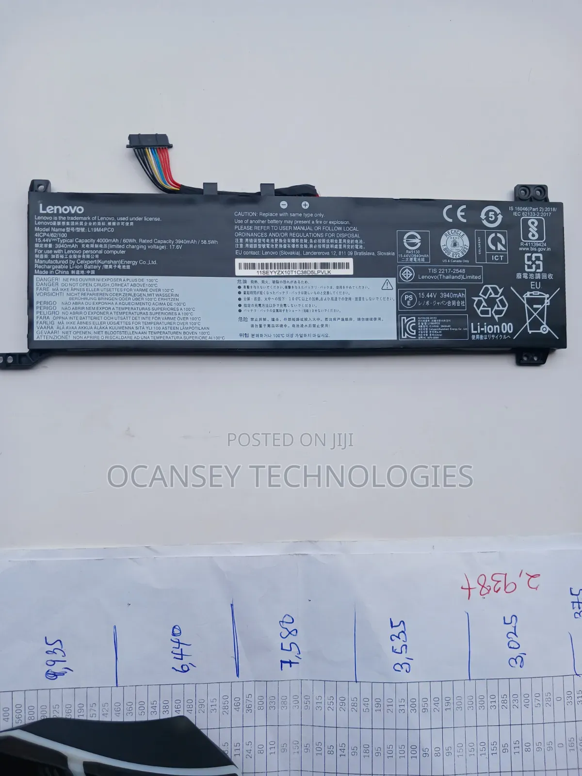 Original Lenovo Battery for L19C4PC0 L19M4PC0 Legion 5P ,5- 15IMH05