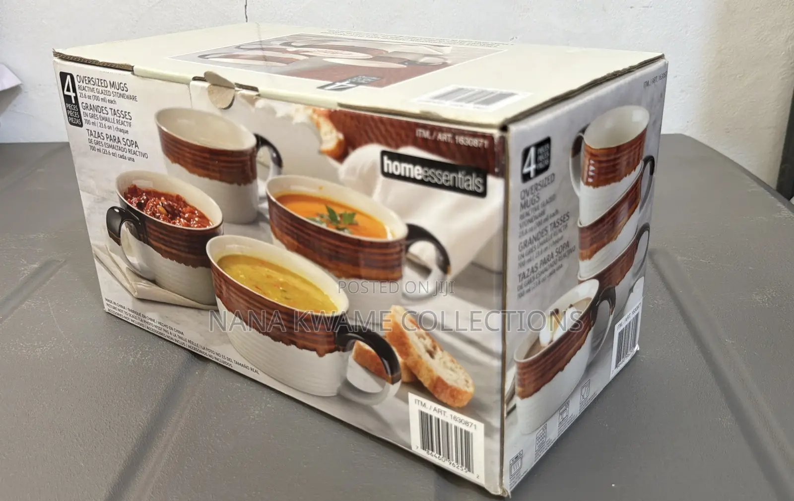 Home Essentials Oversized 4 Set Mugs