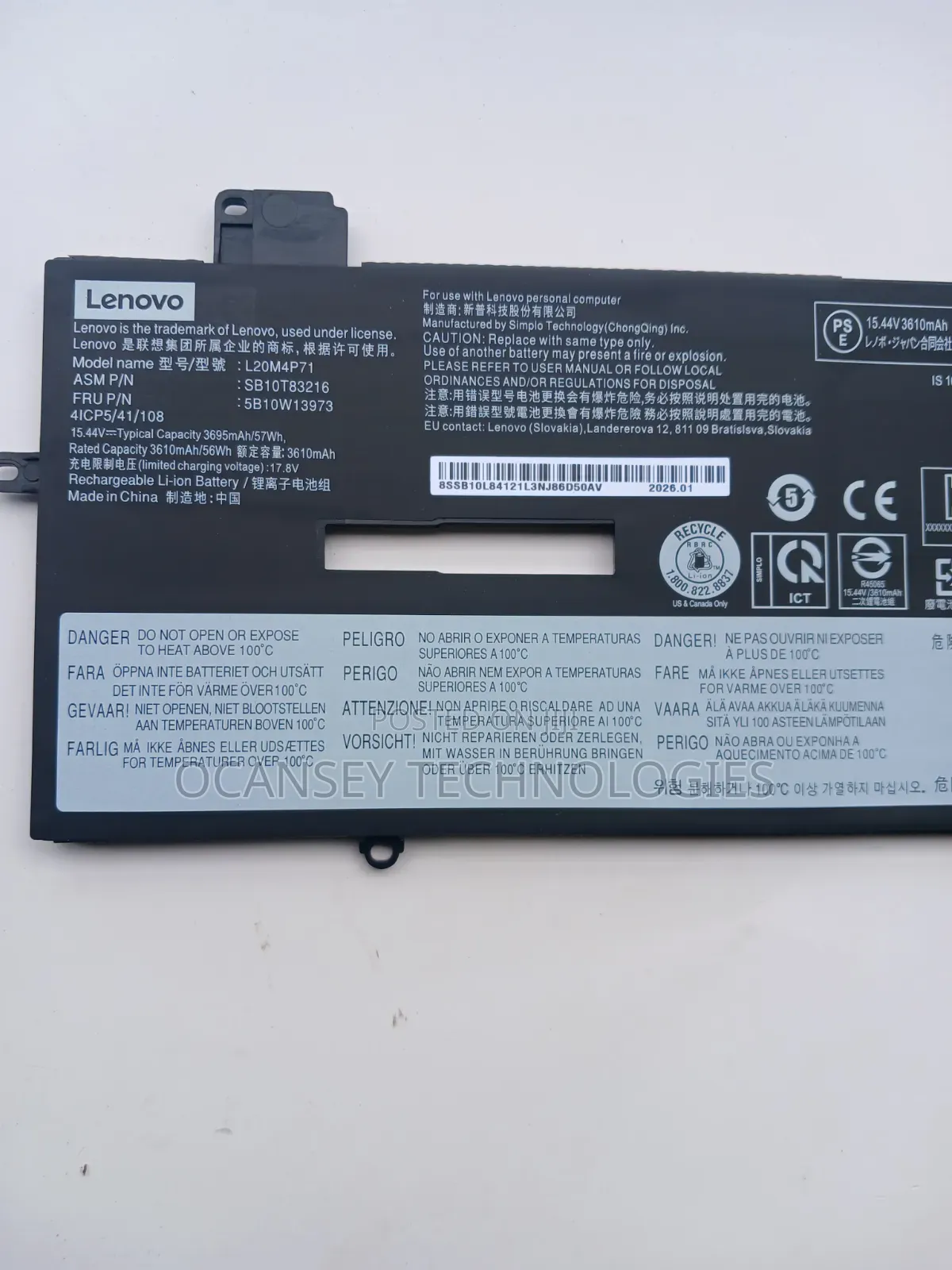 Lenovo Battery L20M4P71 L20C4P71for X1 Carbon 9th 10th 11th Gen