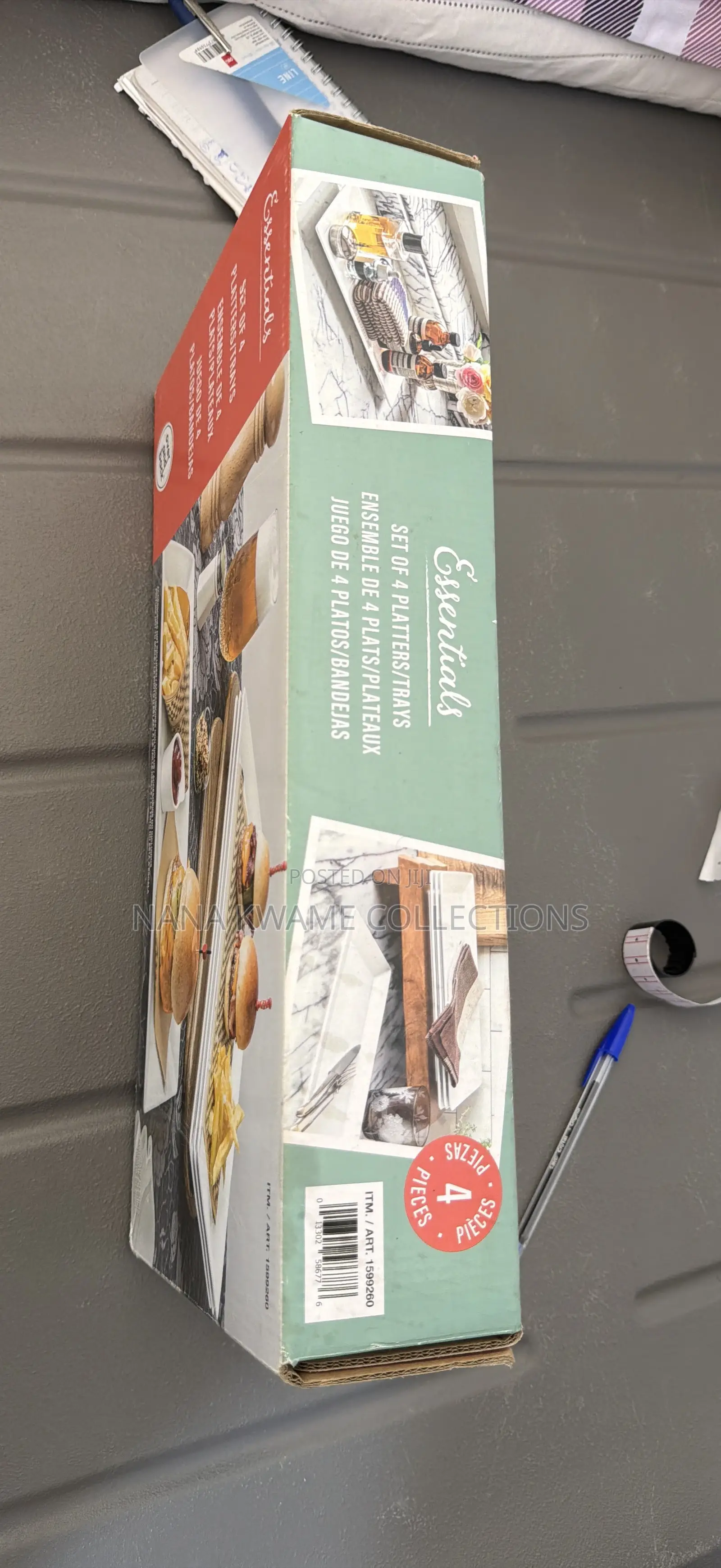 ESSENTIALS 4 Set Platters Tray