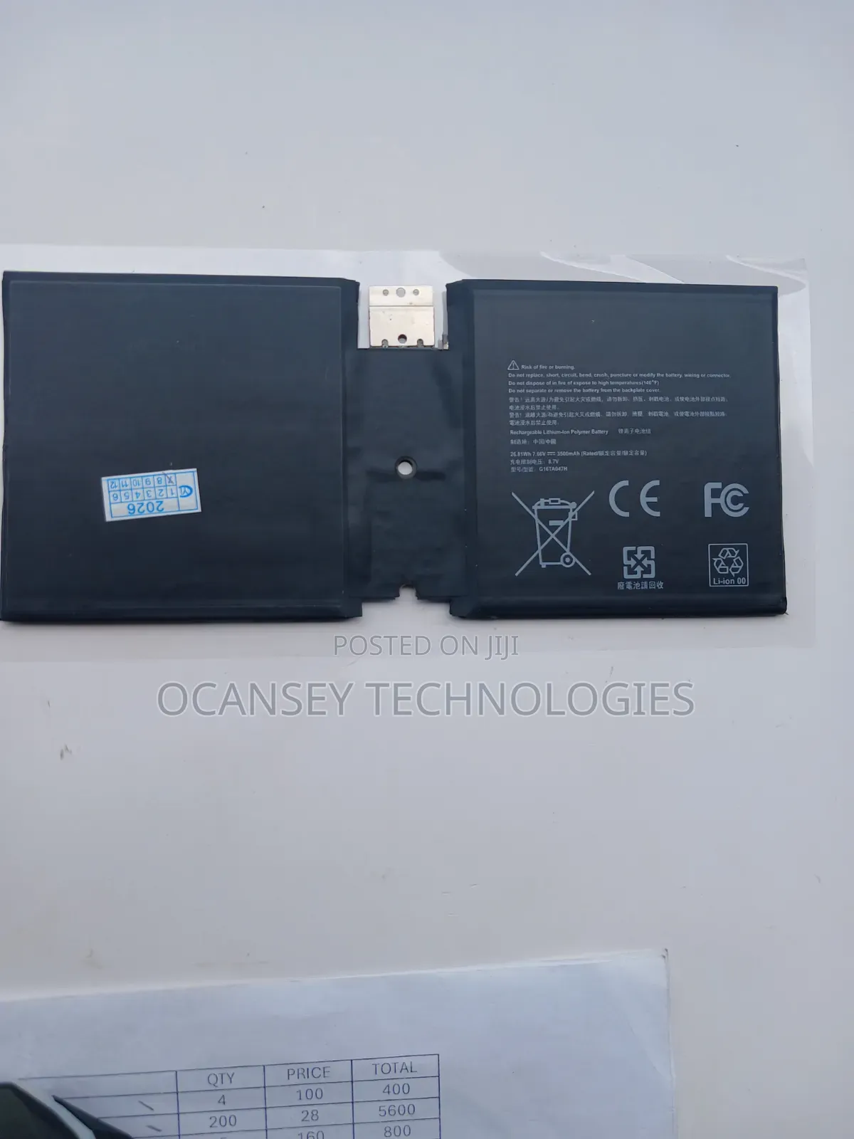 Original Surface Go G16TA047H Battery 1901 1926
