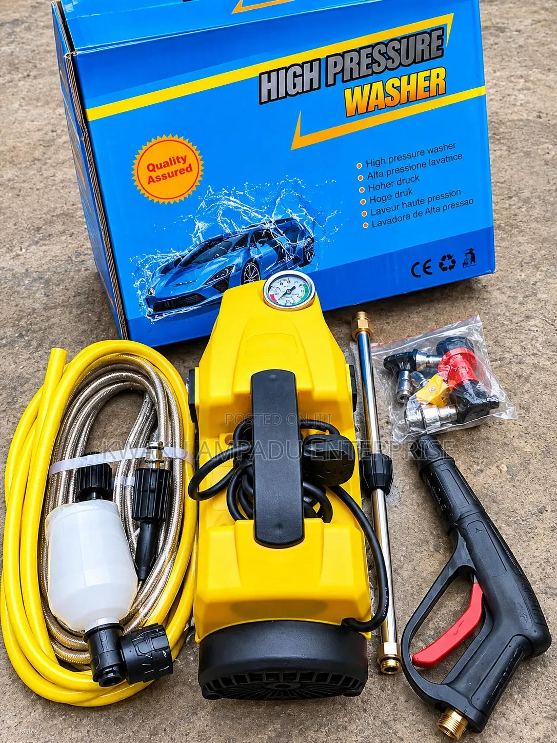 Portable Electric High-Pressure Washer | Car Wash Home Cleaning