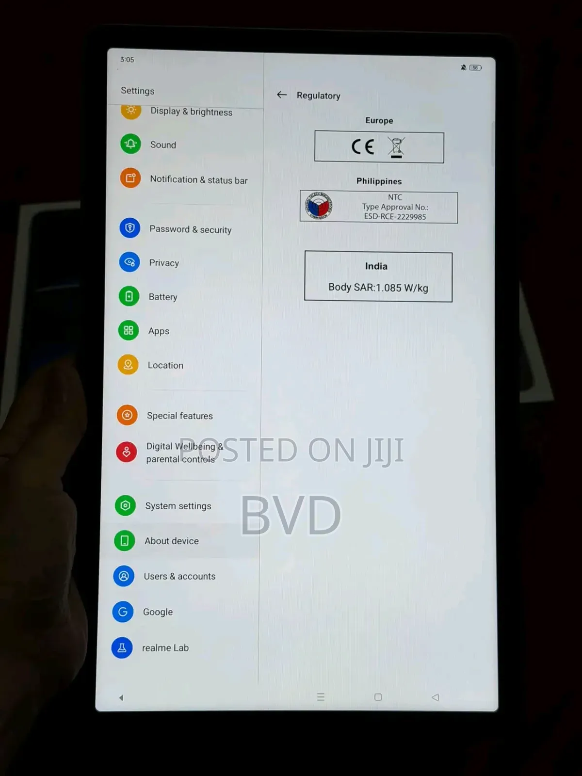 Realme Pad X 128 GB Black