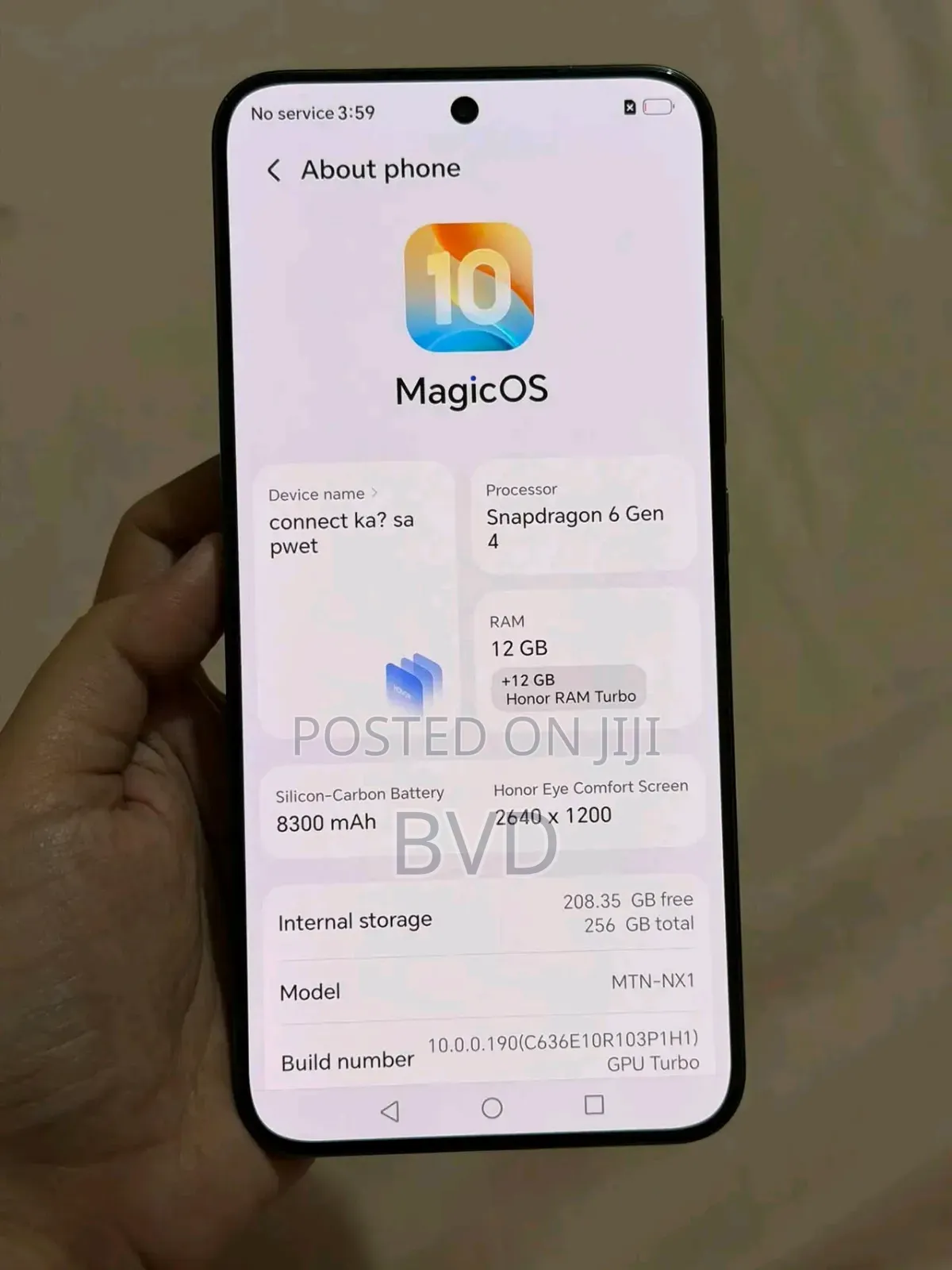 Honor X9d 256 GB Black
