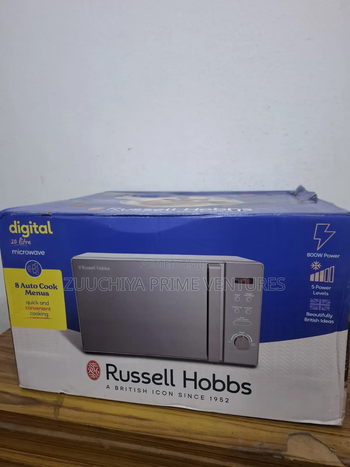 20.l Compact Digital Black/Silver Microwave From Uk 