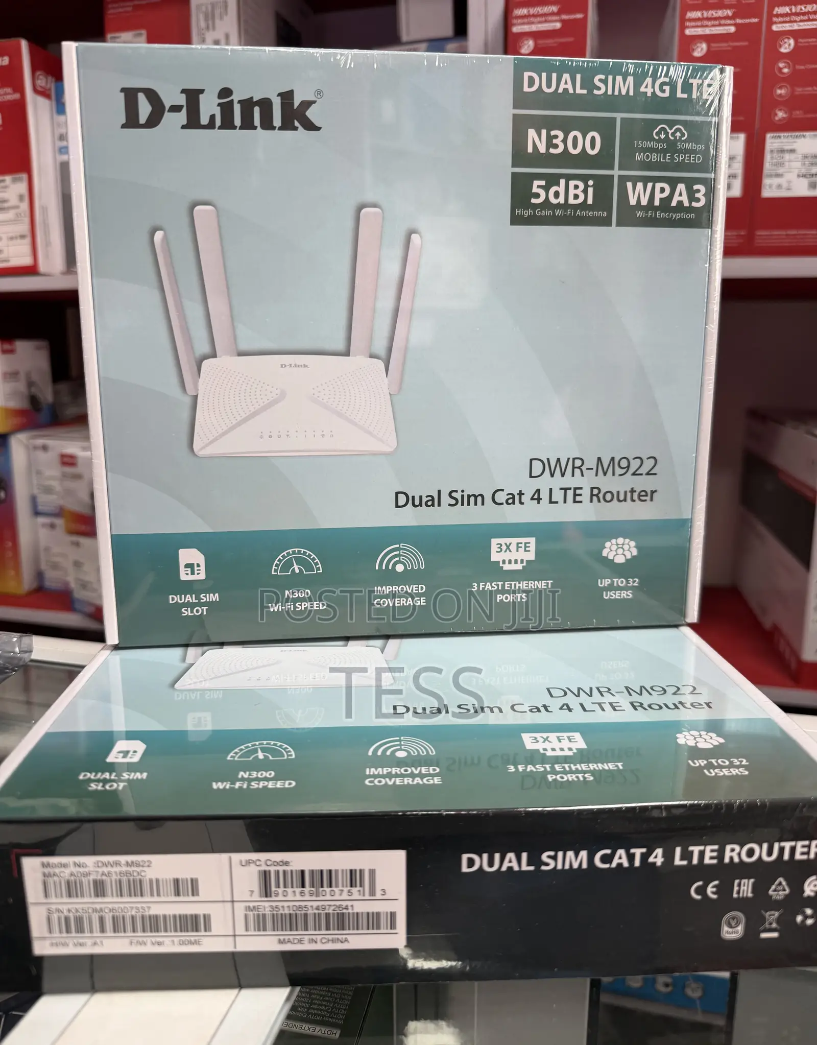 D-Link Universal 4G LTE Dual Sim Router DWR-M922