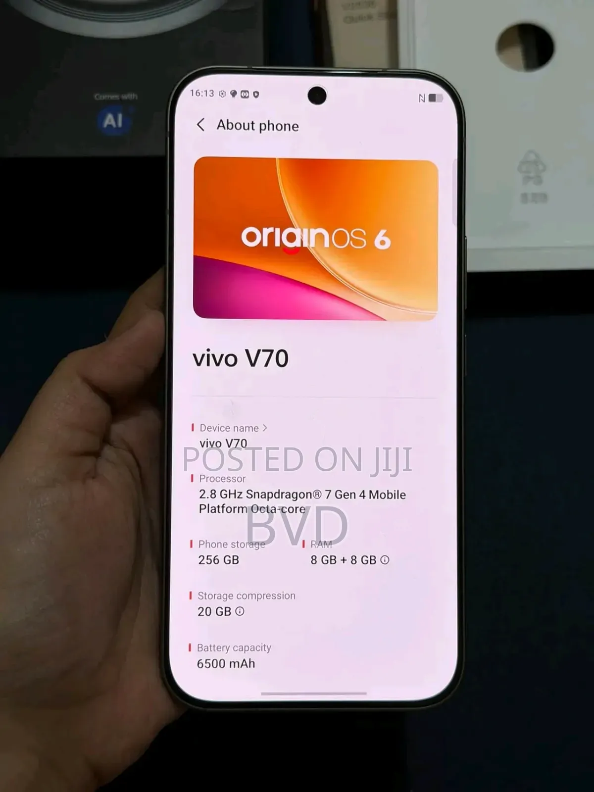 New Vivo V70 512 GB Gold