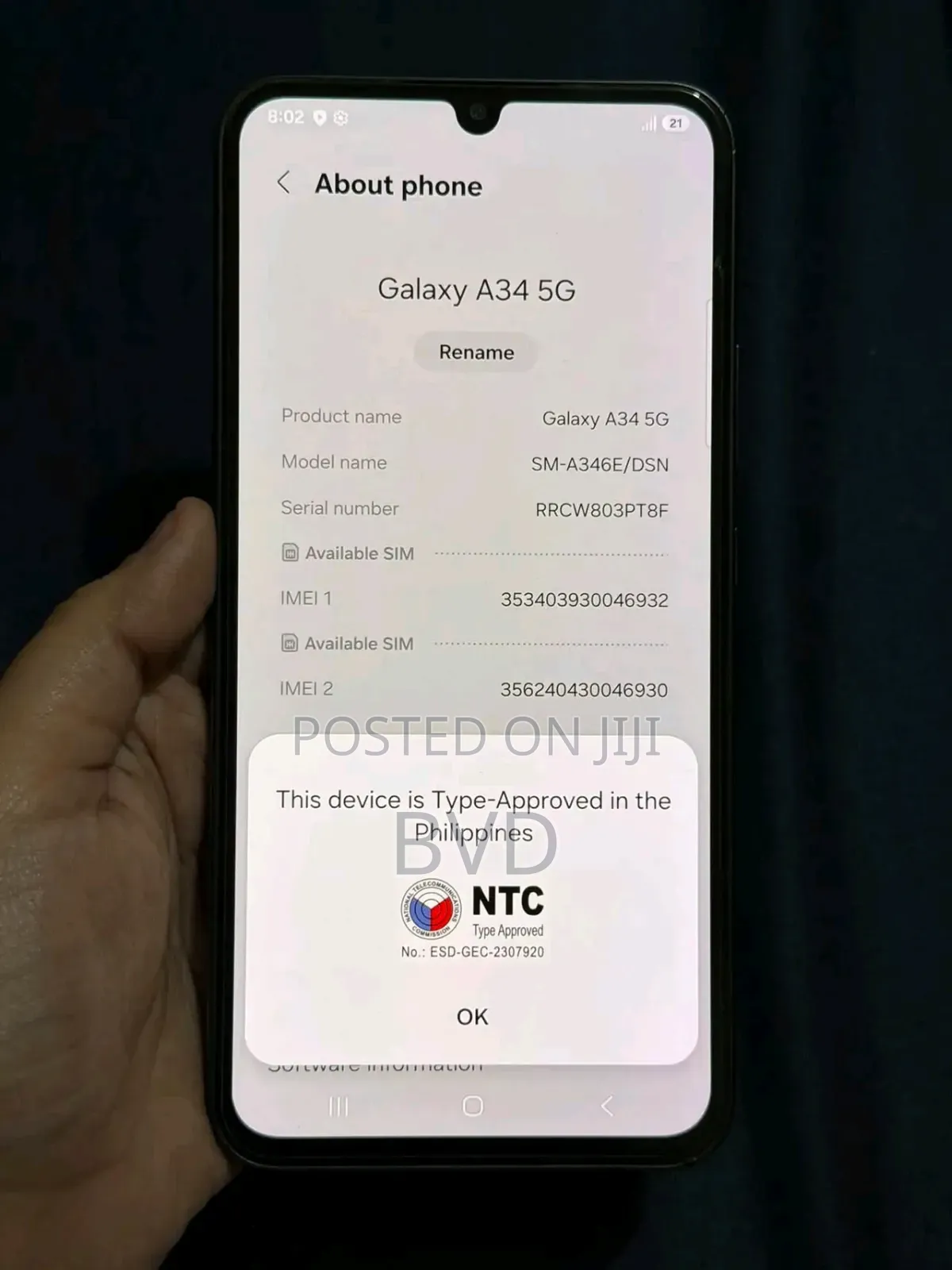Samsung Galaxy A34 128 GB Black