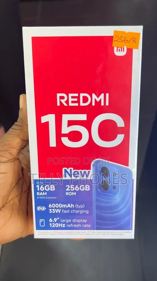 New Xiaomi Redmi 15C 256 GB Black