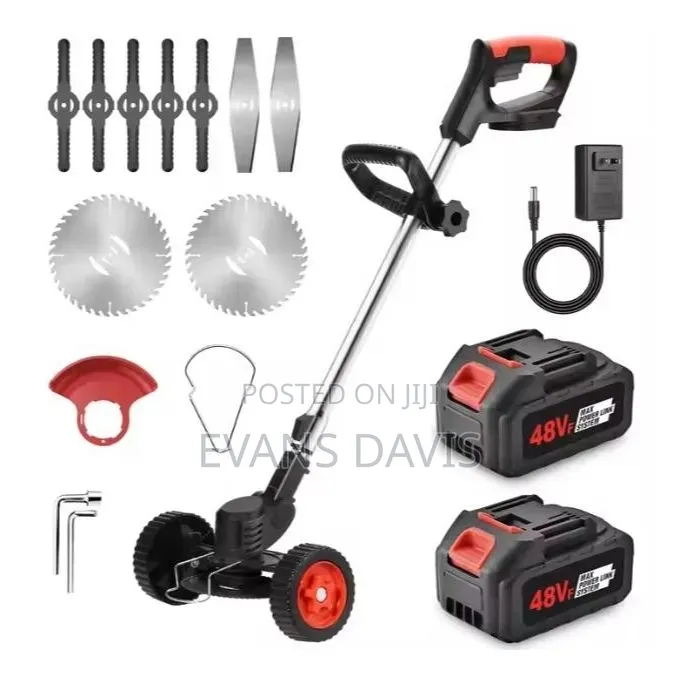 Rechargeable Weed Mower or Lawn Cutter Full Set WTH Two 48V Batteries